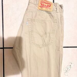 Levi's Men's Khaki Straight Jeans